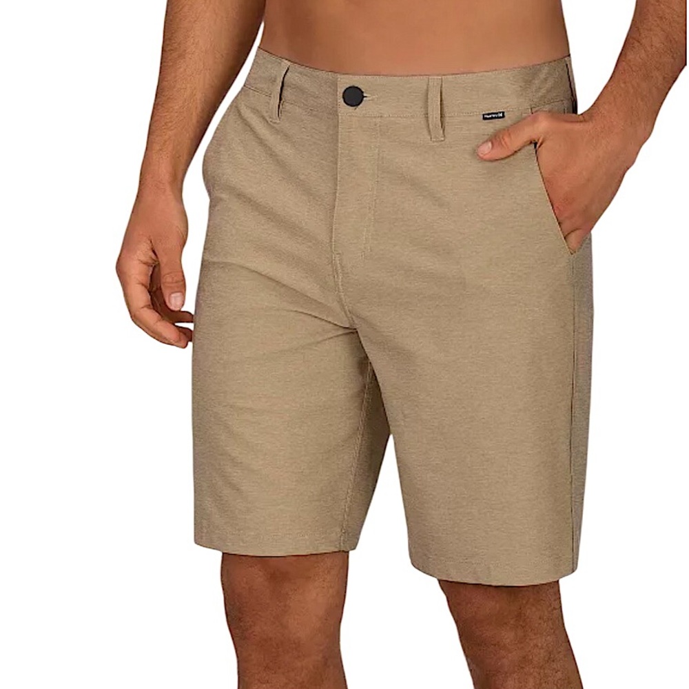 Hurley Men’s Phantom Board Stretchy Khaki Casual Summer Beach Cruise Shorts 38